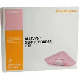 Allevyn Gentle Border Lite 10x10 cm foam bandage, 10 pcs