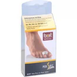 BORT PediSoft toe spreader gel with ring small, 2 pcs