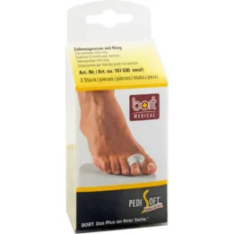Bort Pedisoft toe separator with ring small, 2 pcs