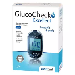 GLUCOCHECK Excellent blood glucose meter set mg/dl, 1 piece
