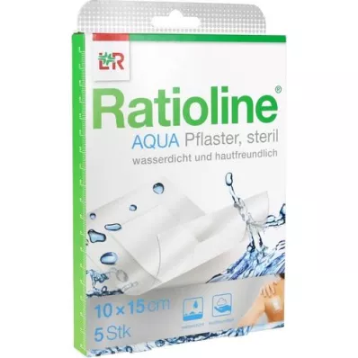 RATIOLINE Aqua shower plaster plus 10x15 cm sterile, 5 pcs