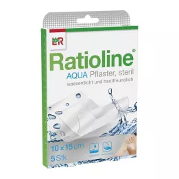 RATIOLINE aqua shower plaster Plus 10x15 cm sterile, 5 pcs