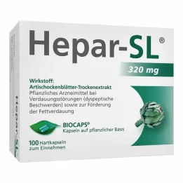 HEPAR-SL 320 mg hard capsules, 100 pcs