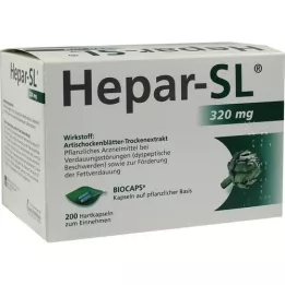 HEPAR-SL 320 mg hard capsules, 200 pcs
