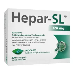 HEPAR-SL 320 mg hard capsules, 200 pcs