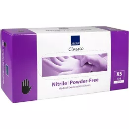 NITRIL Gloves powder-free x-small black, 200 pcs
