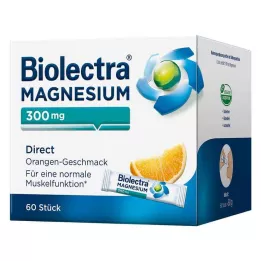 BIOLECTRA Magnesium 300 mg Direct Orange Sticks, 60 pcs