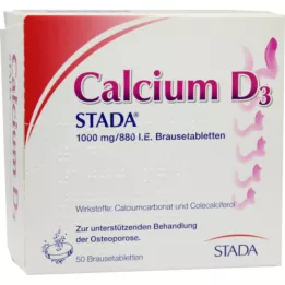 CALCIUM D3 STADA 1000 mg/880 IU effervescent tablets, 50 pcs