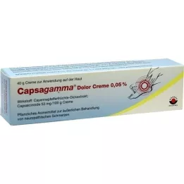CAPSAGAMMA Dolor Creme 0,05%, 40 g