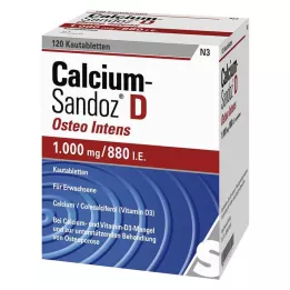 CALCIUM SANDOZ D Osteo intens chewable tablets, 120 pieces