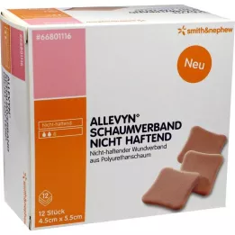 ALLEVYN Foam dressing 4.5x5.5 cm non-adherent, 12 pcs