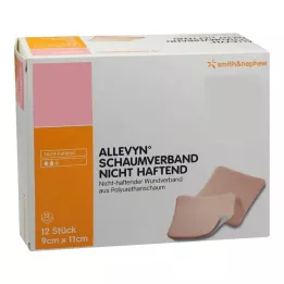 ALLEVYN Foam dressing 9x11 cm non-adherent, 12 pcs