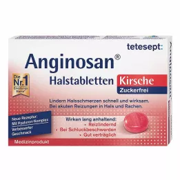 TETESEPT Anginosan throat lozenges sugar-free cherry, 20 pcs