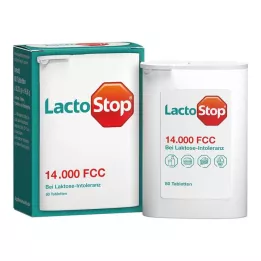 LACTOSTOP 14,000 FCC tablet dispenser, 80 pcs
