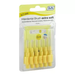 TEPE Interdental brush x-soft 0.7mm ISO 4 yellow, 6 pcs