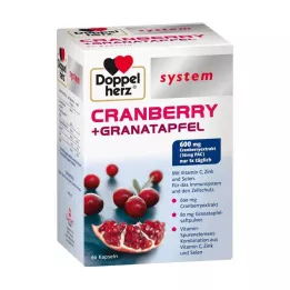 DOPPELHERZ Cranberry+Pomegranate system capsules, 60 pcs