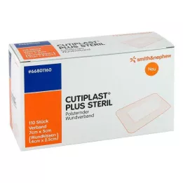 CUTIPLAST Plus sterile 5x7 cm dressing, 110 pcs