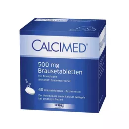 CALCIMED 500 mg effervescent tablets, 40 pcs