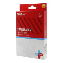 Plasters transparent waterproof 4 sizes, 50 pcs
