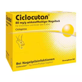 CICLOCUTAN 80 mg/g active nail polish, 3 g