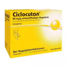 CICLOCUTAN 80 mg/g active ingredient nail polish, 6 g
