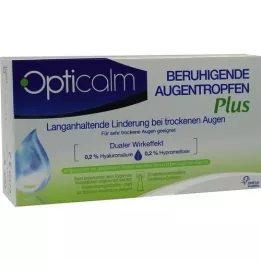 OPTICALM καταπραϋντικές οφθαλμικές σταγόνες Plus σε εφάπαξ δόσεις, 20X0,5 ml