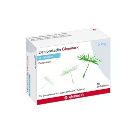 DESLORATADIN Glenmark 5 mg tablets, 50 pcs