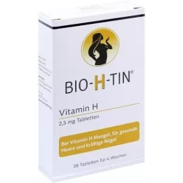 BIO-H-TIN Vitamin H 2.5 mg for 4 weeks tablets, 28 pcs