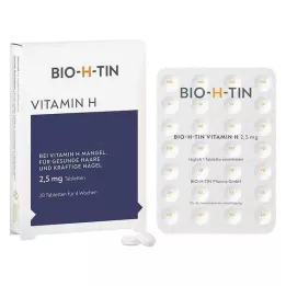 BIO-H-TIN Vitamin H 2.5 mg for 4 weeks tablets, 28 pcs