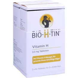 BIO-H-TIN Vitamin H 2.5 mg for 2x12 weeks Tabl., 2x84 pcs