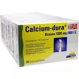 CALCIUM DURA Vit D3 effervescent 1200 mg/800 I.E., 120 pcs