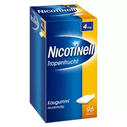 NICOTINELL Chewing gum tropical fruit 4 mg, 96 pcs