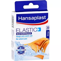 Hansaplast Elastic + Plaster Waterproof, 20 pcs