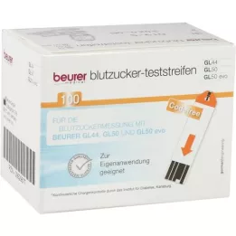 BEURER GL44/GL50 Blutzucker-Teststreifen, 100 St