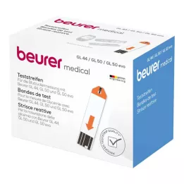 BEURER GL44/GL50 blood glucose test strips, 100 pcs