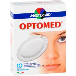 OPTOMED Eye compresses sterile self -adhesive, 10 pcs