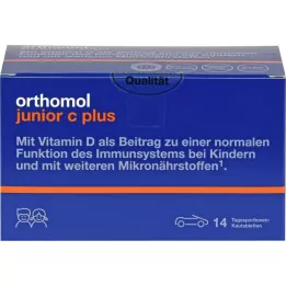 Orthomol Junior C Plus Chewable Tablets, 14 pcs