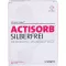 ACTISORB SILBERFREI 6.5x9.5 cm activated carbon, 10 pcs
