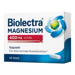 BIOLECTRA Magnesium 400 mg ultra capsules, 20 pcs