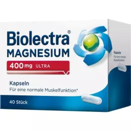 BIOLECTRA Magnesium 400 mg ultra capsules, 40 τμχ