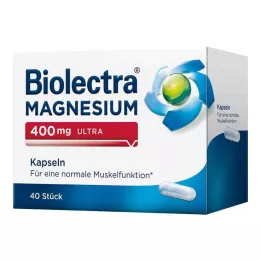 BIOLECTRA Magnesium 400 mg ultra capsules, 40 pcs