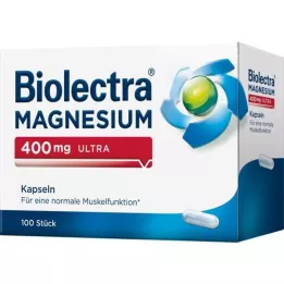 BIOLECTRA Magnesium 400 mg Ultra capsules, 100 pcs