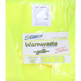 SENADA Yellow warning vest in bag, 1 piece