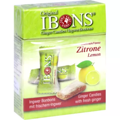 IBONS Lemon ginger chewy sweets original box, 60 g