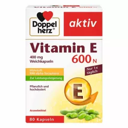 DOPPELHERZ Vitamin E 600 N soft capsules, 80 pcs