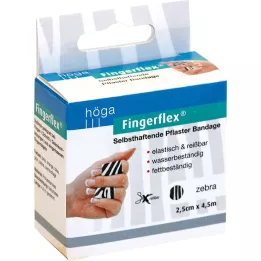 FINGERFLEX 2.5cmx4.5m zebra latex free, 1 pcs