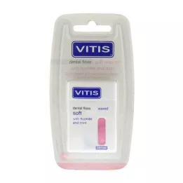 Vitis Dentifloss waxed with fluoride + mint, 1 pcs