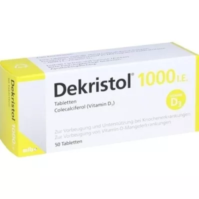 DEKRISTOL 1,000 I.E. Tablets, 50 pcs