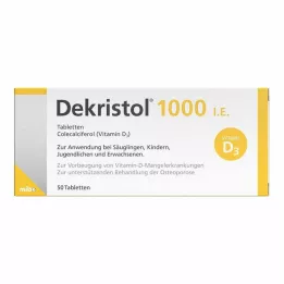 DEKRISTOL 1,000 IU tablets, 50 pcs