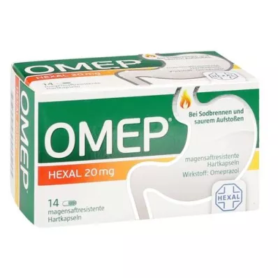 OMEP HEXAL 20 mg magensaftresistente Hartkapseln, 14 St
